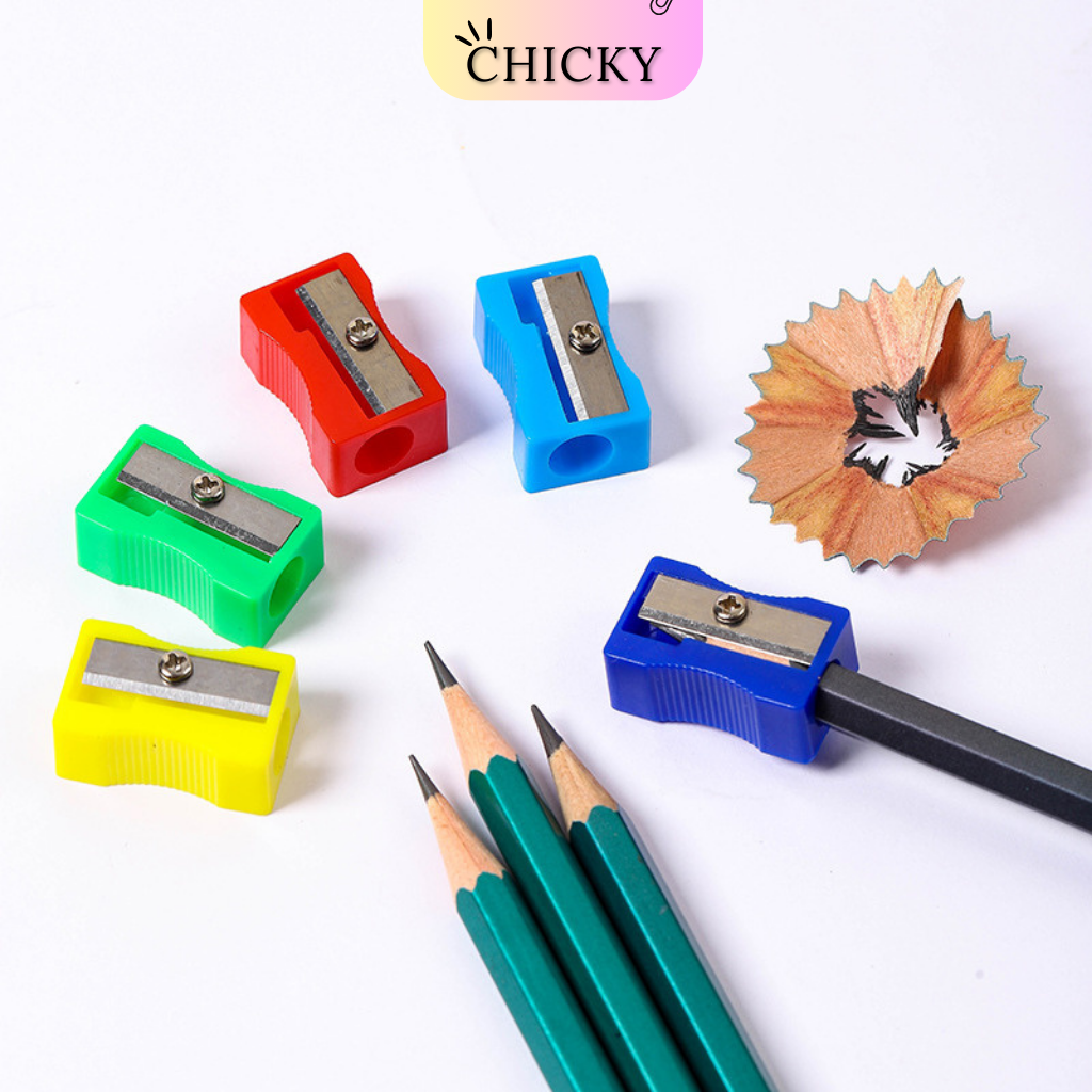 Gọt bút chì mini chicky đồ chuốt bút chì nhỏ gọn tiện lợi nhiều màu sắc