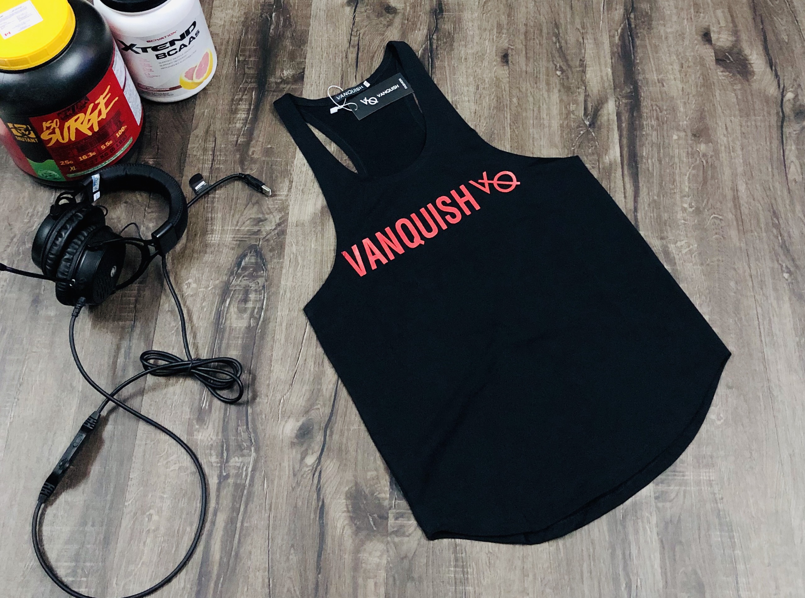 [HCM]ÁO BA LỔ TẠP GYM NAM VANQUISH VQ  THUN COTTON MỊN MÁT