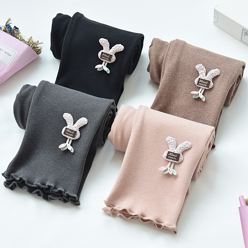 Quần legging chất nỉ nhung cho bé gái 8-23kg
