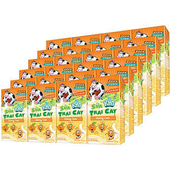 Thùng 48 hộp 110ml sữa trái cây kun cam