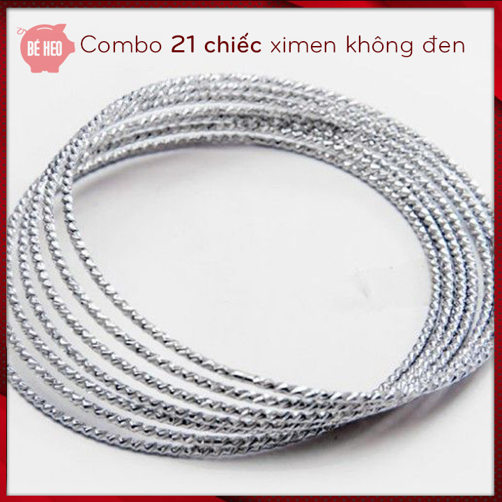 21 chiếc ximen inox không đen BH301 không có khóa Chat shop tư vấn size nhe