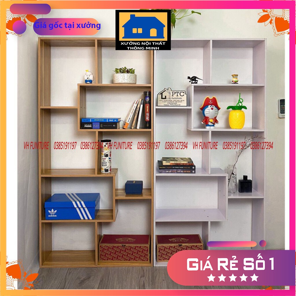 Kệ sách để sàn nhiều ngăn - giá kệ hình chữ u