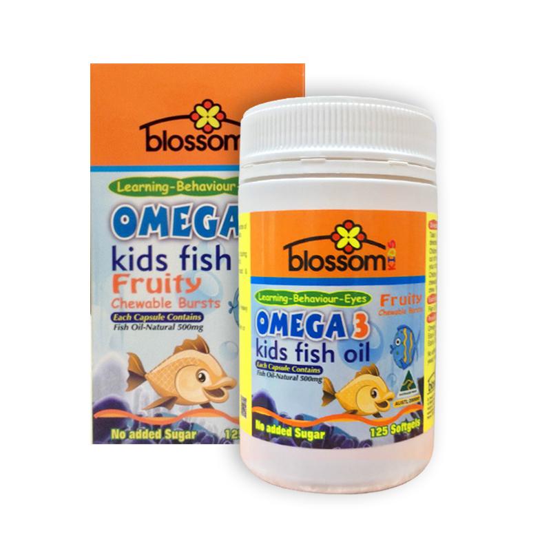 Dầu cá trẻ em Blossom Omega 3 Kids Fish Oil 125 Tablets ( HÀNG NHẬP KHẨU TỪ ÚC - CAM KẾT HOÀN TIỀN 100% NẾU PHÁT HIỆN HÀNG GIẢ )
