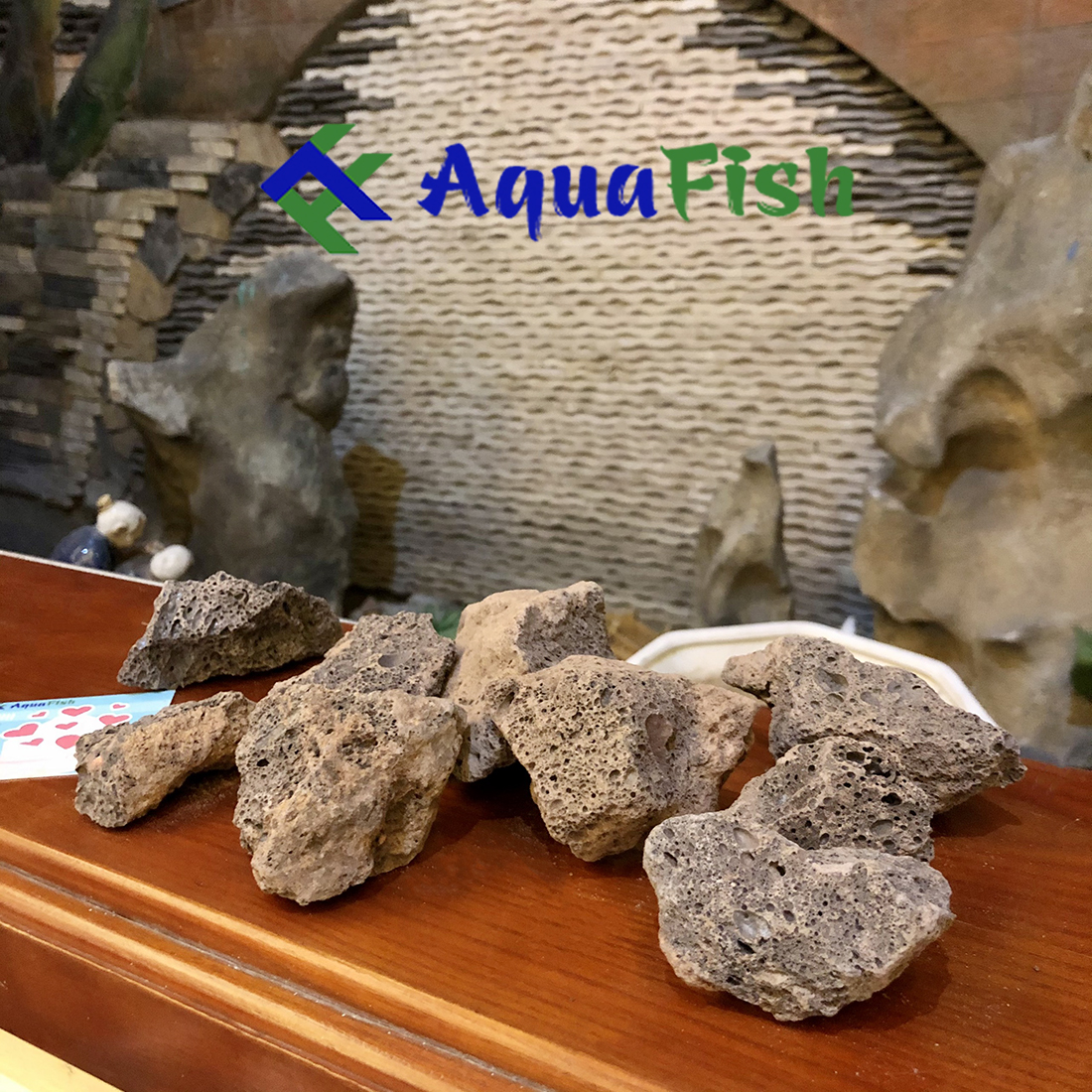 [HOÀN TIỀN 10%]Đá Nham Thạch Túi 1kg (Vật Liệu Lọc Nước Bể Cá, Hồ Cá Koi)