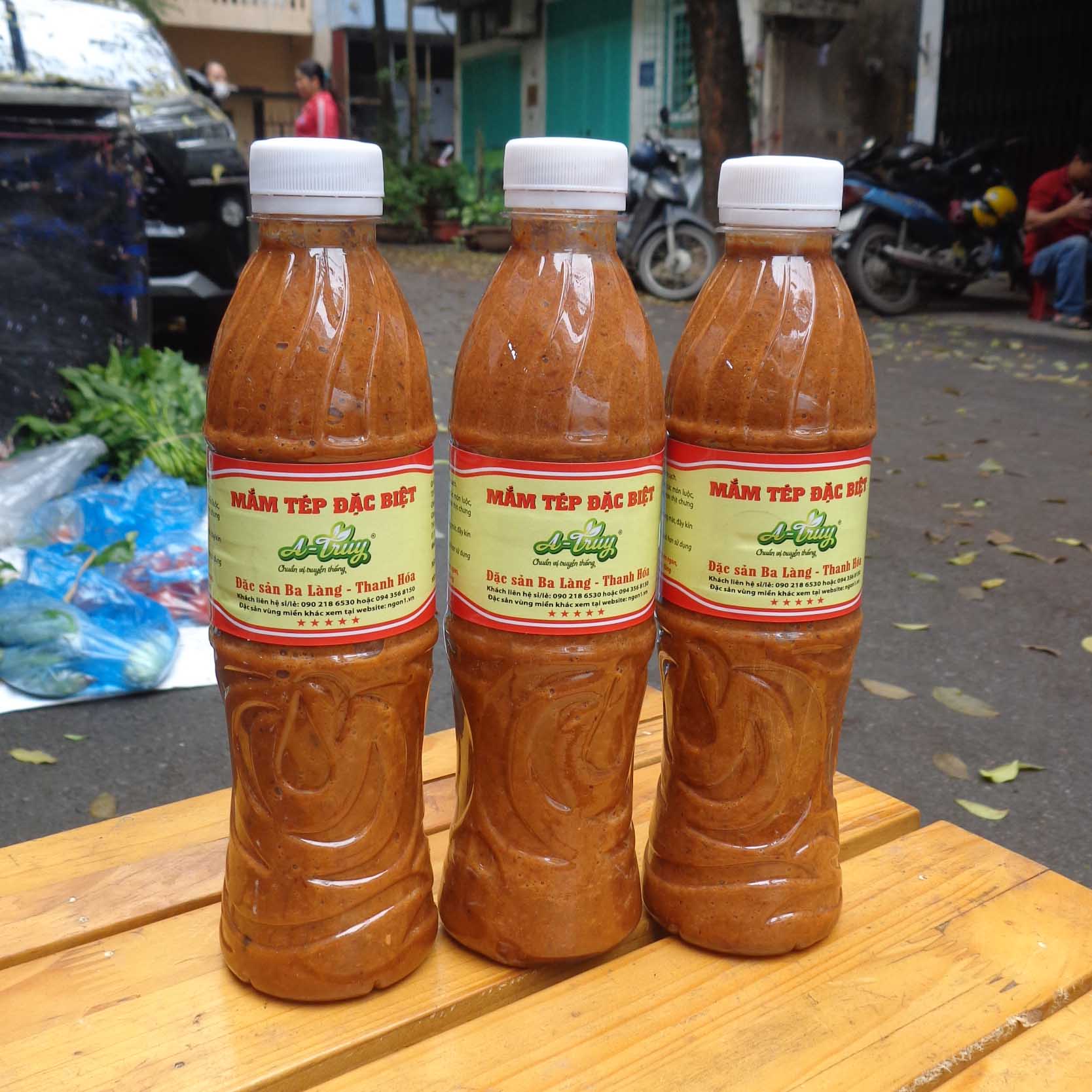 Combo 3 chai mắm tép chưng thịt đặc sản Ba làng - Thanh Hóa siêu tiết kiệm (3 chai 500g)