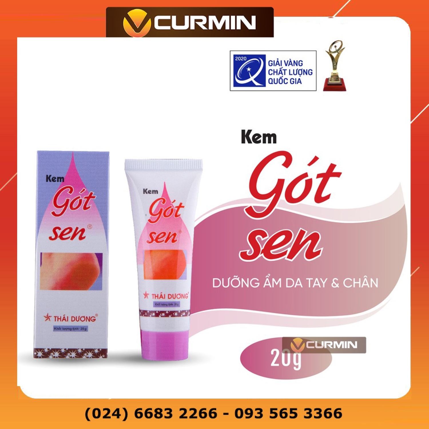Kem Gót Sen dưỡng ẩm, chống nứt nẻ chân tay Sao Thái Dương 20g
