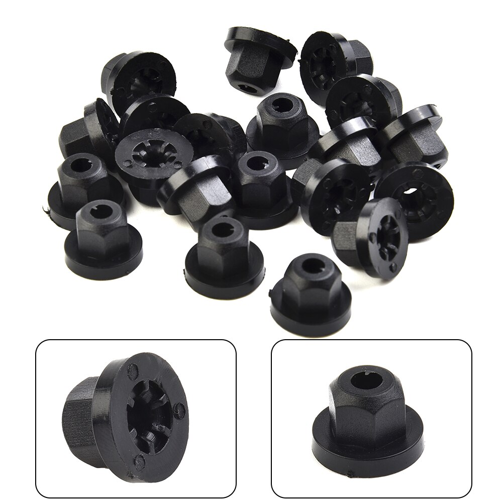 20 pcs plastic nuts with s for bmw e36, e39, e46, e60, e61, e65, e90, e91, x3 for mercedes models k60 wholesale