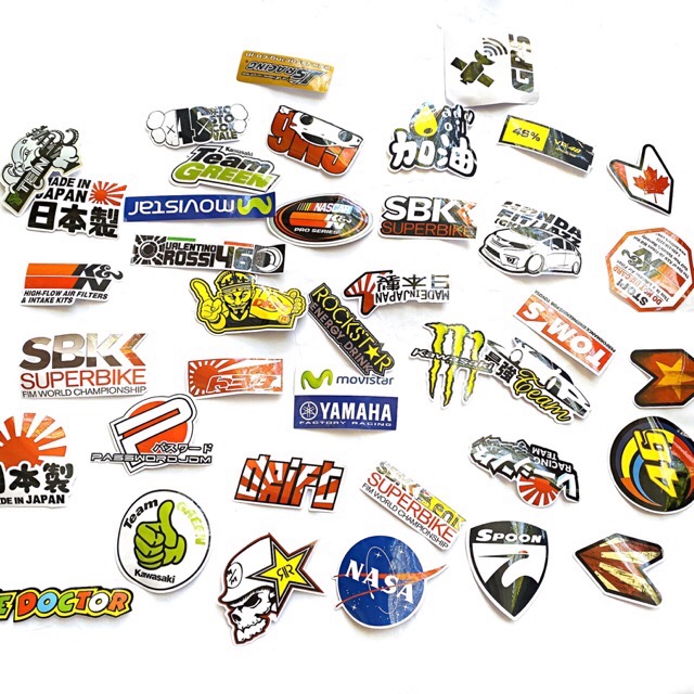 [HCM][ Mẫu T4 40 Tem ] TEM LOGO NHỎ DÁN TẤT CẢ VỊ TRÍ XE MÁY