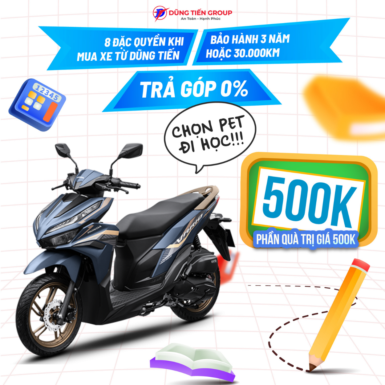 Xe Máy Honda Vario 125 Phiên Bản Thể Thao 2024