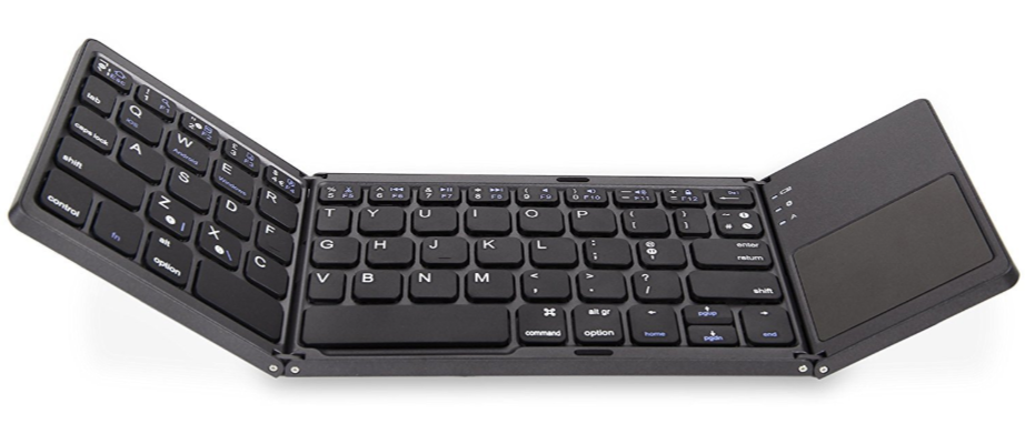 Bàn Phím Bluetooth có mặt di chuột cho Laptop tablet điện thoại AB033