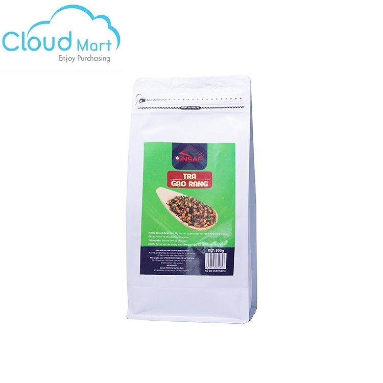 Trà gạo rang vinsaf genmaicha 500g - nguyên liệu pha chế - cloud mart