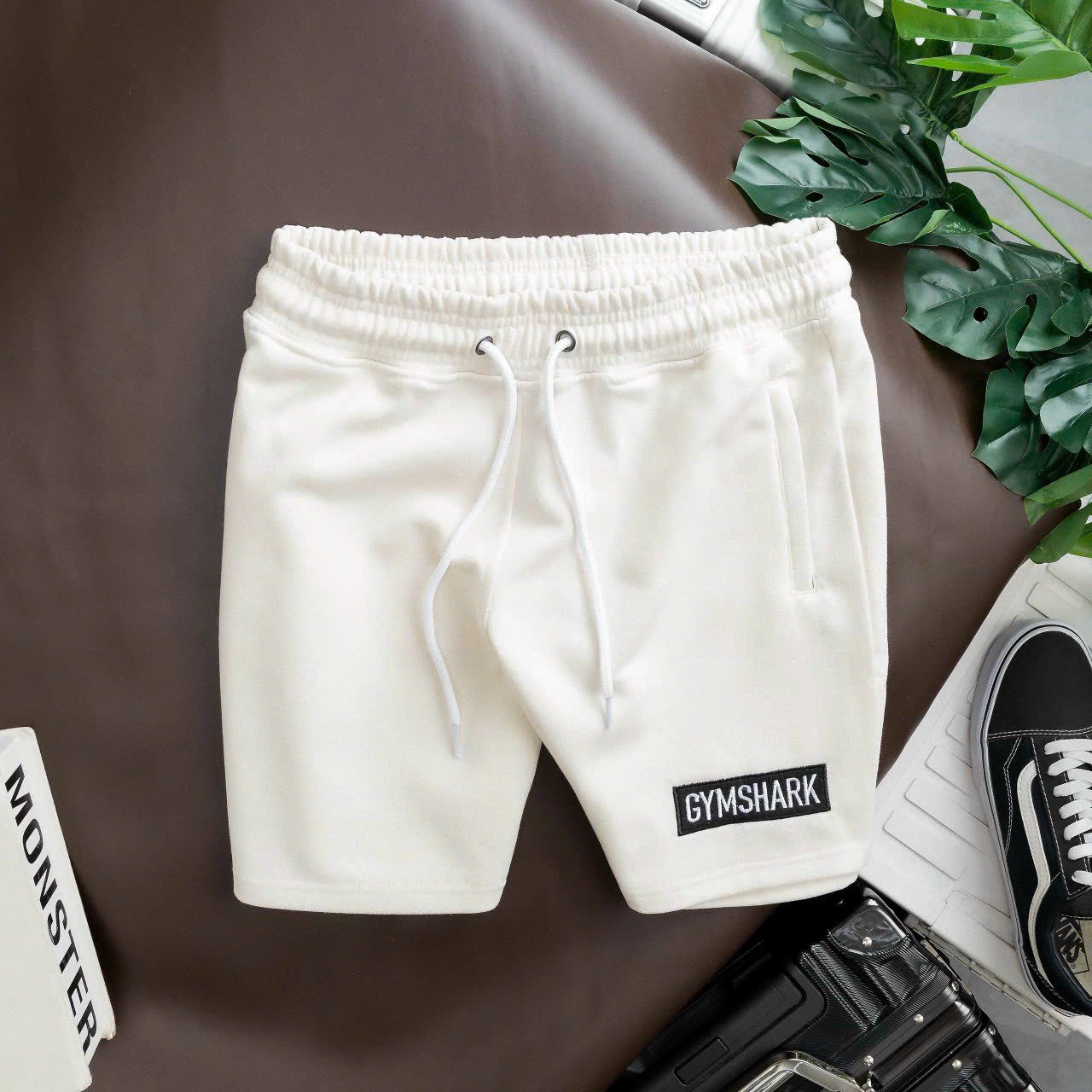 Quần Short  Tập Gym Thun Nỉ Da Cá Dày Dặn Logo Thêu Rất Đẹp Form Trên Gối Cho Bạn Nam Thể Thao Fitness