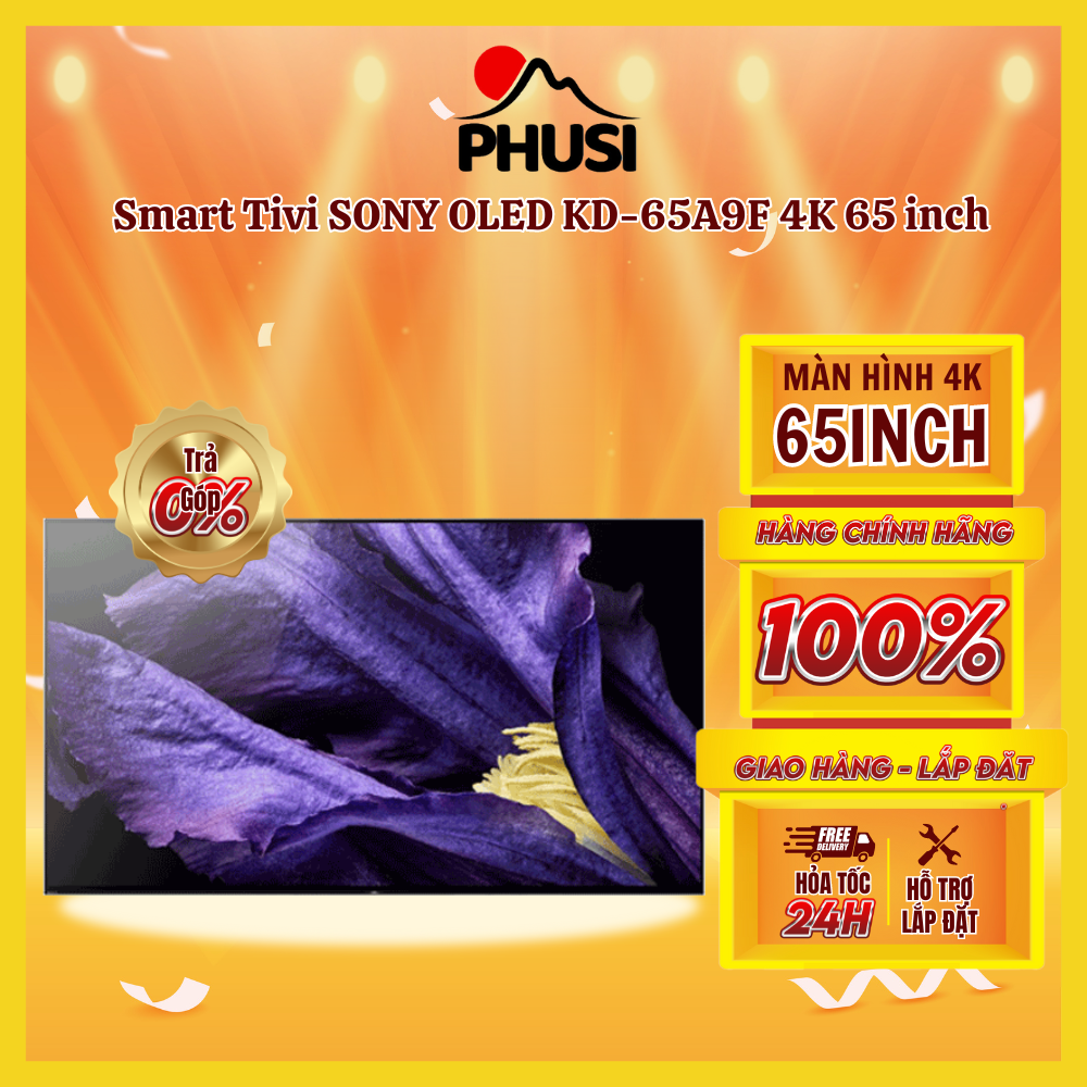 Smart tivi sony oled kd-65a9f 4k 65 inch hàng chính hãng - bảo hành điện tử