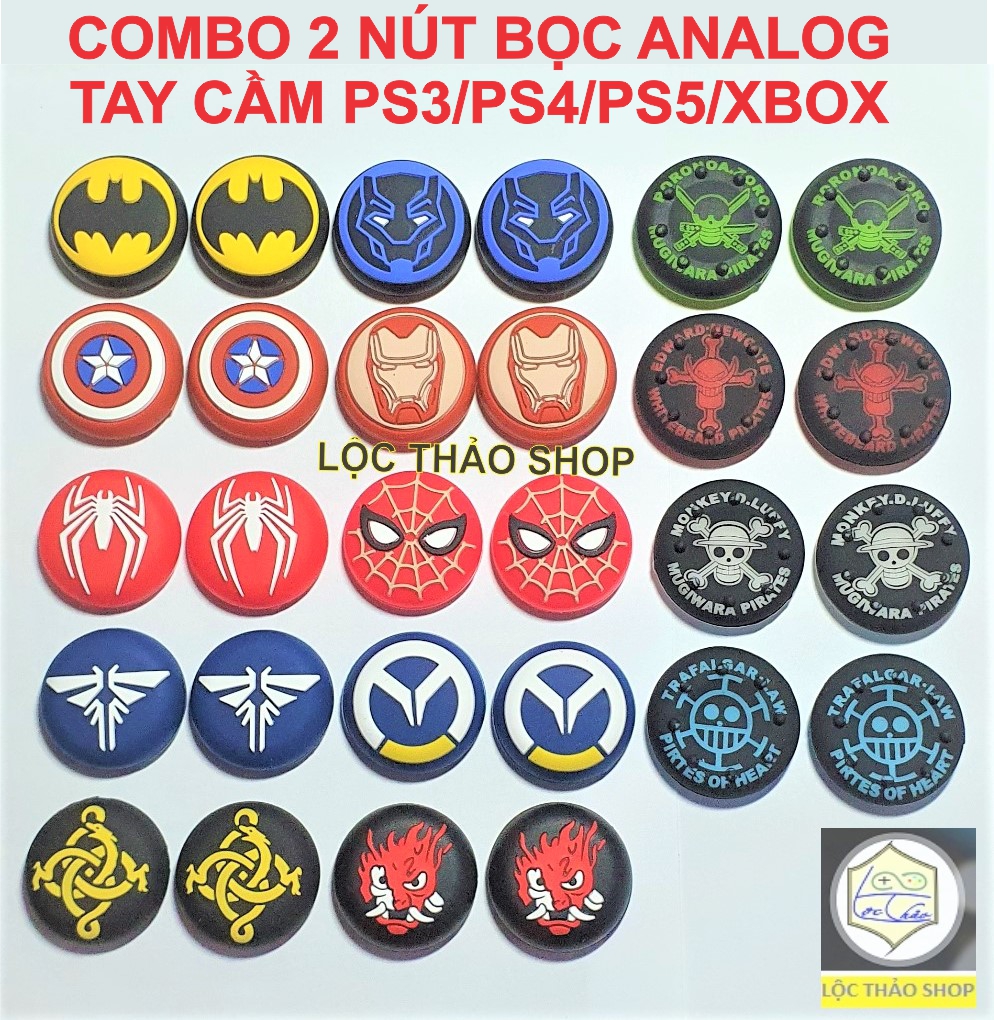 Bộ 2 núm bọc analog ps5 ps4 ps3 xbox one xbox360 - nút bọc analog tay cầm