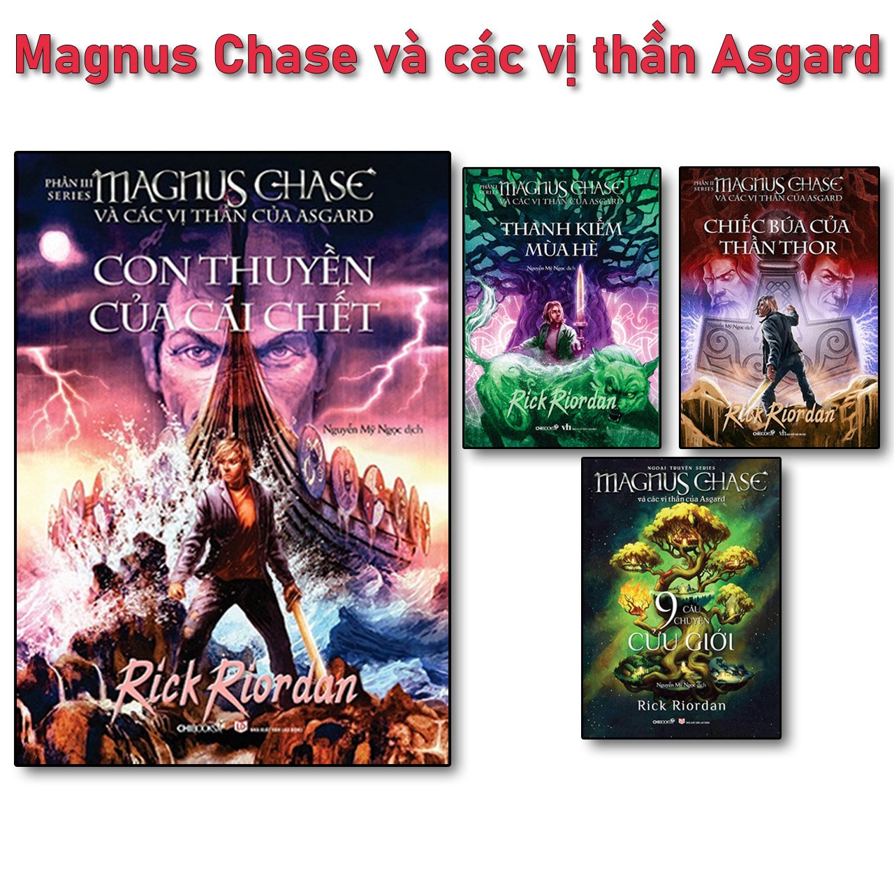 Combo 4 cuốn Magnus Chase và các vị thần Asgard