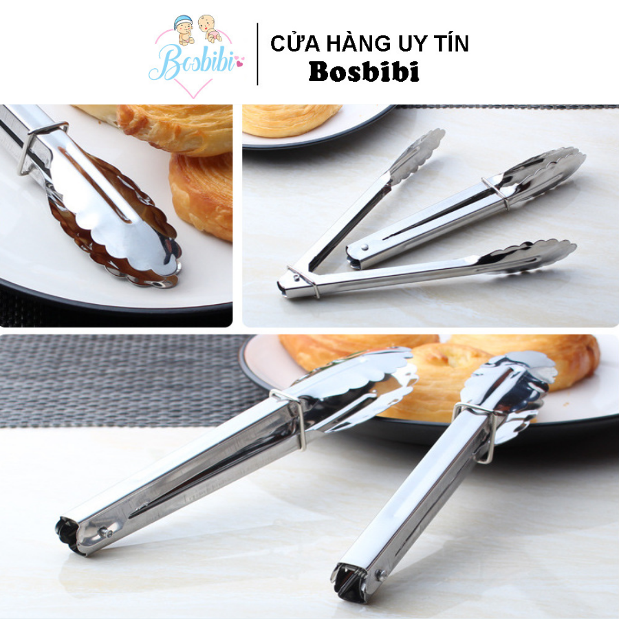 Kẹp inox cao cấp gắp thực phẩm nóng lạnh
