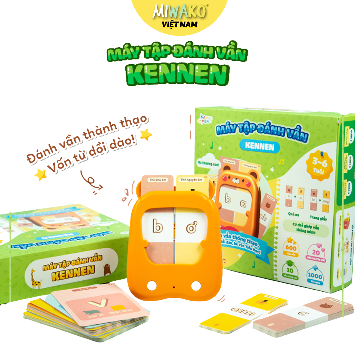 Máy Tập Đánh Vần Cho Trẻ Vào Lớp 1 Máy Đọc Thẻ Flash Card Máy Đọc Từ Vựng Đánh vần thông thạo vốn từ dồi dào Cho Bé vào tiểu học