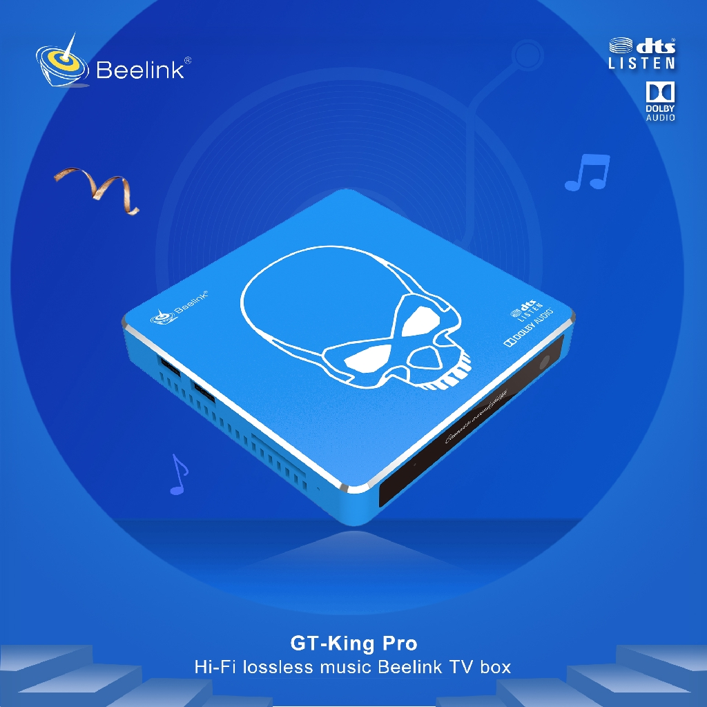 Android tv box beelink gt-king pro , amlogic s922x-h , hi-fi lossless , dolby audio dts listen , wifi6