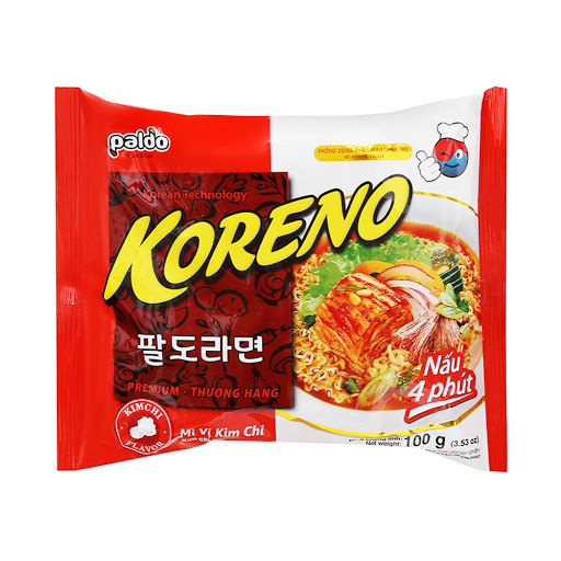 Mì Vị Kim Chi Paldo Koreno gói 100g
