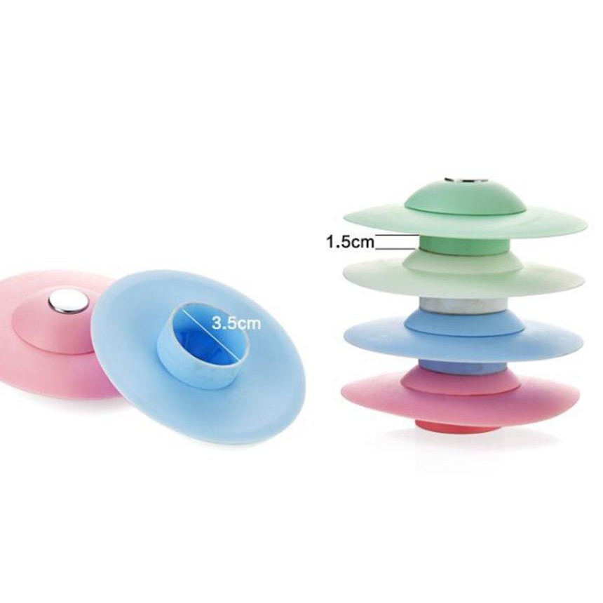 Nắp đậy bồn rửa, đậy cống thoát nước bằng silicon 2 trong 1 tiện lợi
