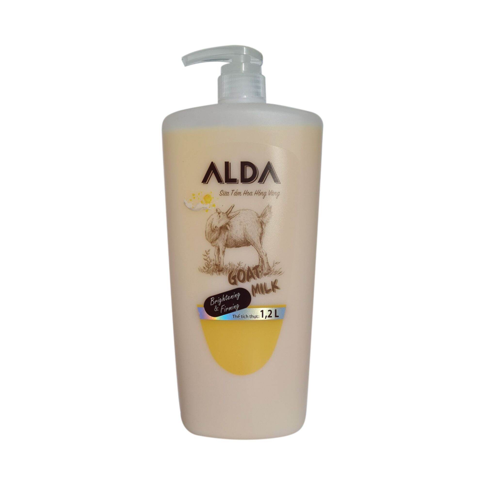Sữa tắm Alda hoa hồng vàng/sữa dê 1.2L