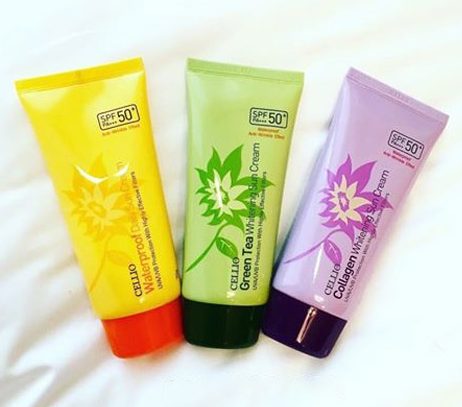 Kem chống nắng cellio - kem chống nắng cellio collagen whitening sun cream 70g hàng xịn