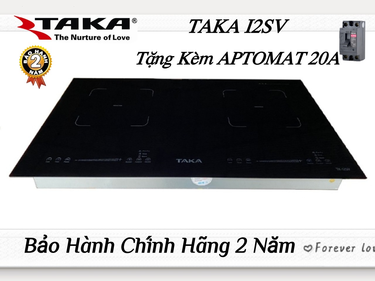 [Trả góp 0%]Bếp Từ Đôi Inverter Quality Japan TAKA I2SV