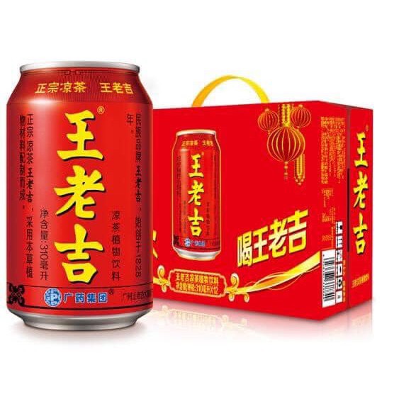 Thùng nước sâm - trà thảo mộc Wanglaoji 24 lon 310ml - Thanh nhiệt, tươi mát, bổ dưỡng