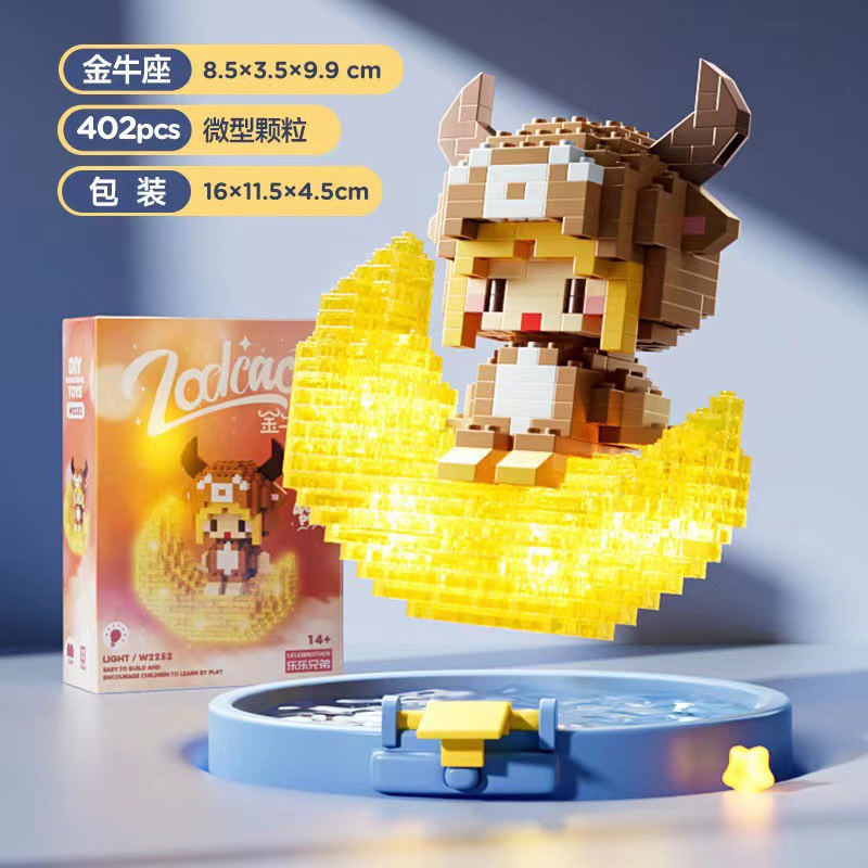 Đồ chơi lắp ráp lego nhân vật hoạt hình 3d có đèn siêu lắp lánh đáng yêu dành cho bé, lego hình thú hoạt hình trên ánh trăng có đèn phát sáng, đồ chơi giáo dục