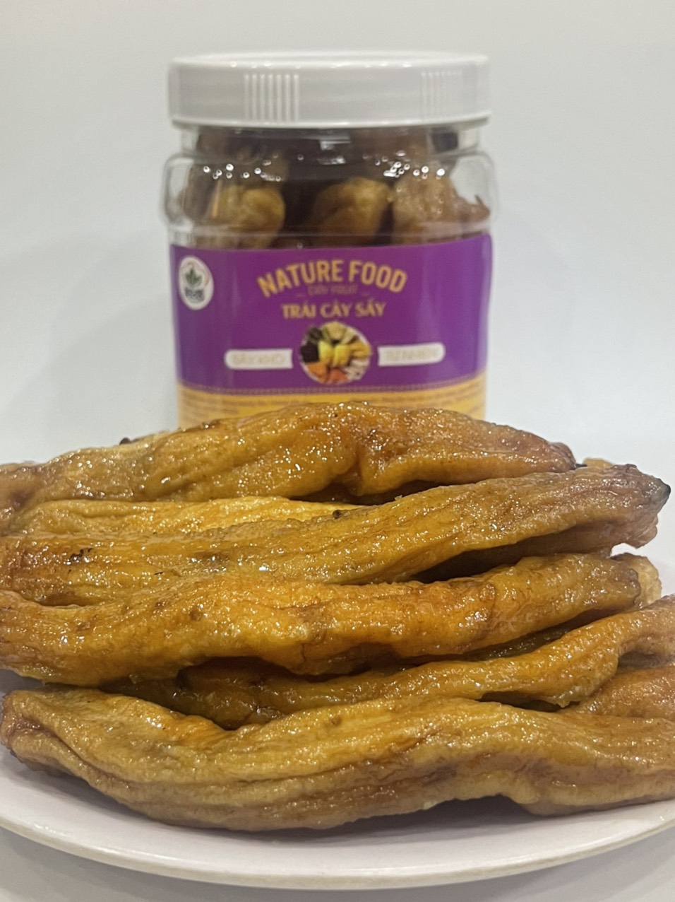 HỘP 500GR CHUỐI SẤY DẺO NATURE FOOD NGUYÊN TRÁI  NGỌT