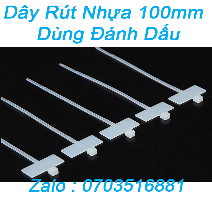 Dây Rút Nhựa - Dây Thít 4x100mm Dùng Để Đánh Dấu