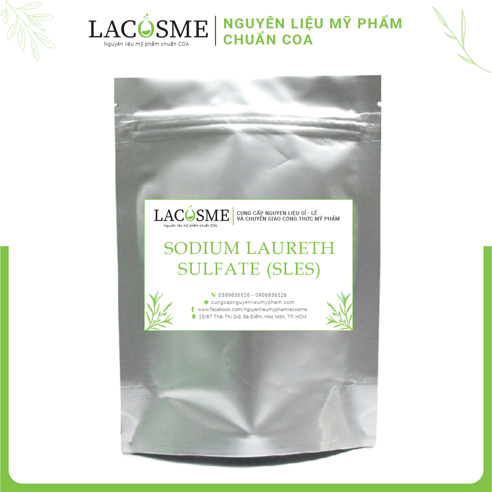 4KG Nguyên liệu mỹ phẩm Sodium Laureth Sulfate
