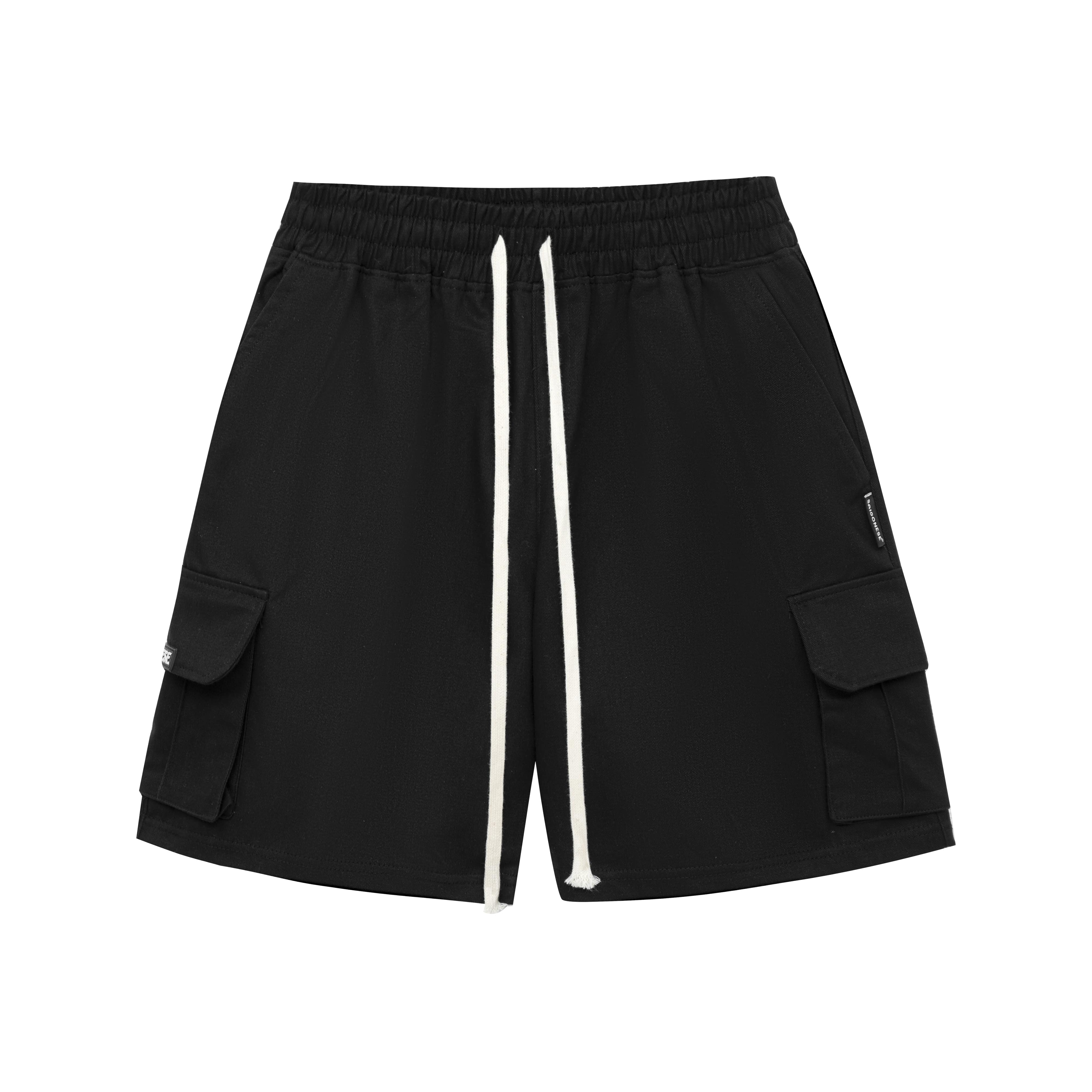 Quần short unisex cargo nam nữ sges quần đùi form túi hộp / đen