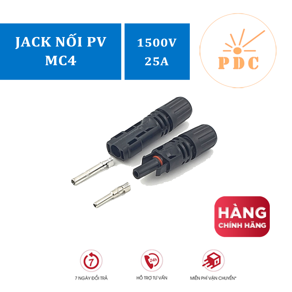 Phụ Kiện Pin Năng Lượng Mặt Trời 1500V - Jack MC4