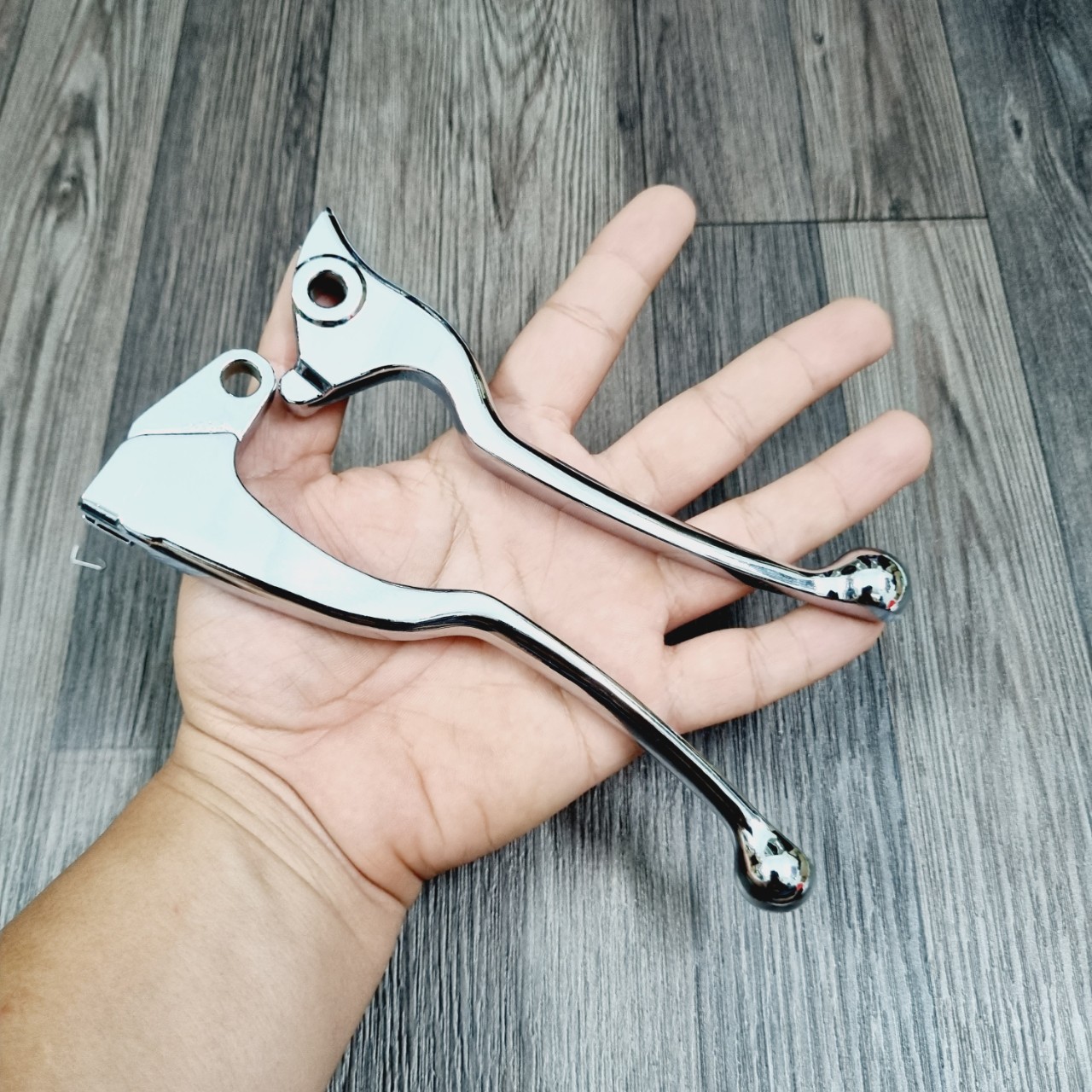 Cặp tay thắng, tay phanh mẫu zin xe mio 110/ mio ultimo xi ken sáng bóng