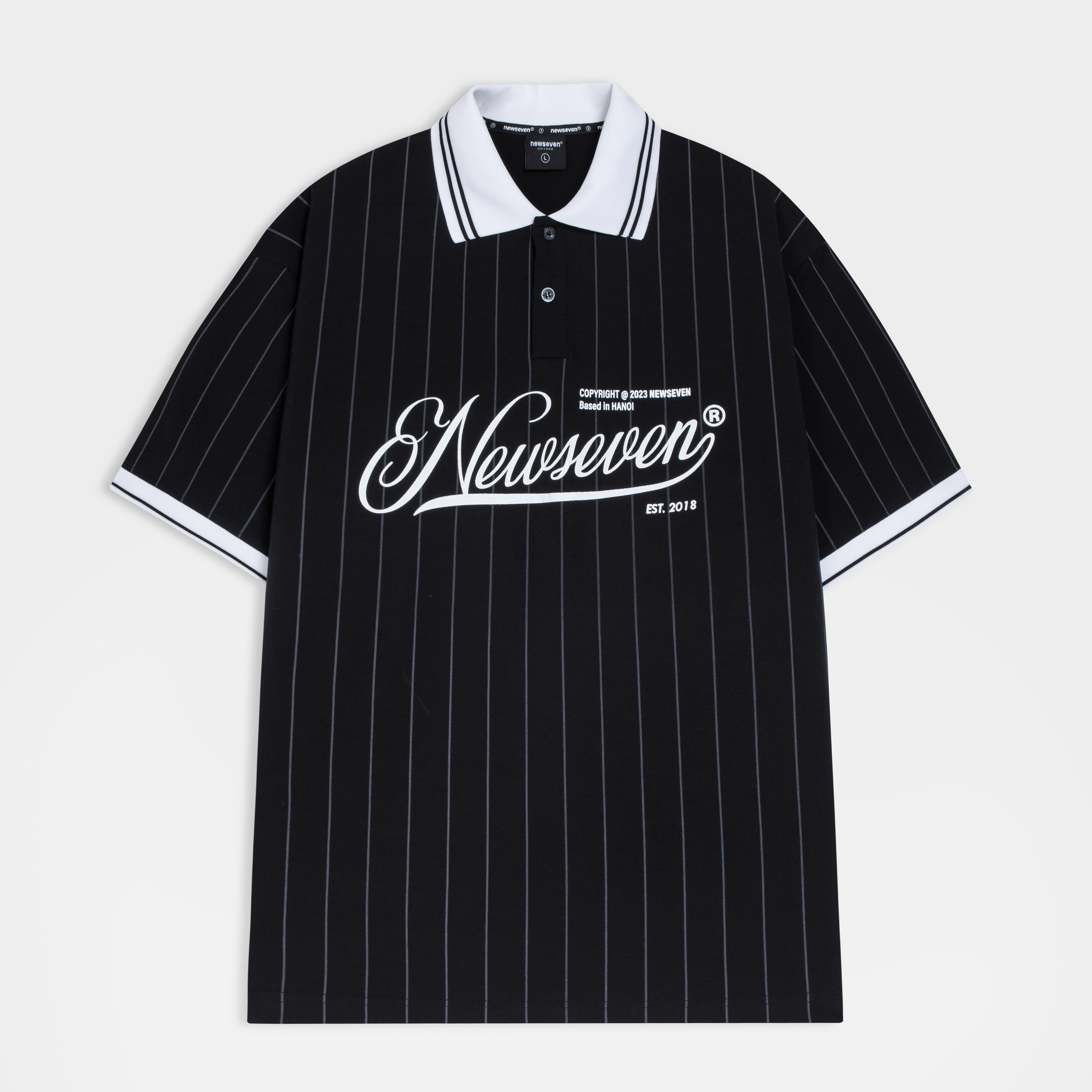Áo polo newseven striped pl.137