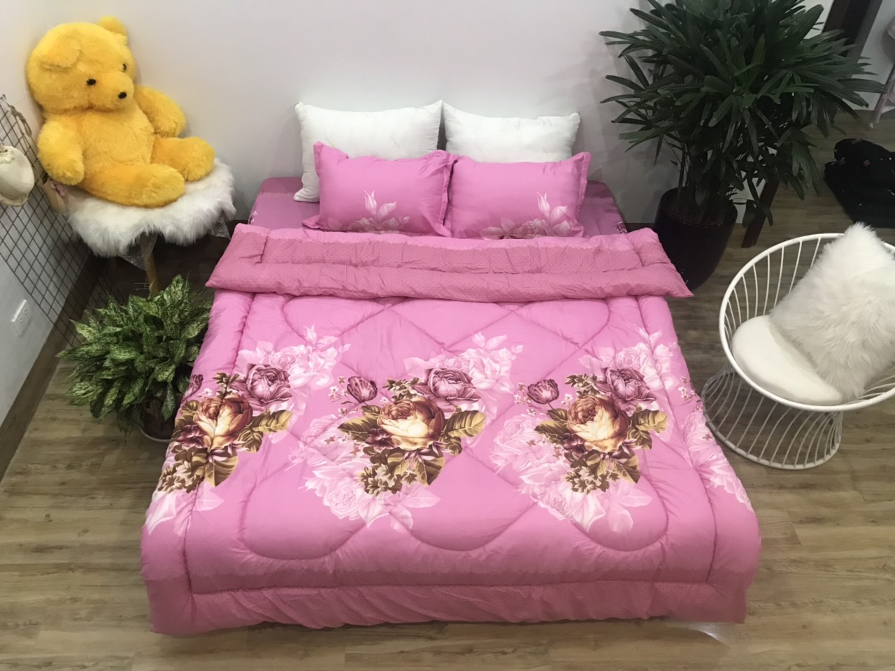Bộ chăn phao 5 món mẫu phao 2