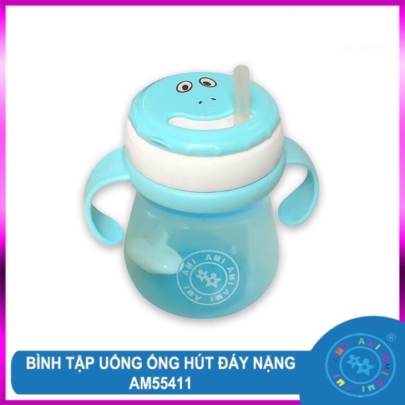 Bình tập uống nước ống hút đáy nặng AMI