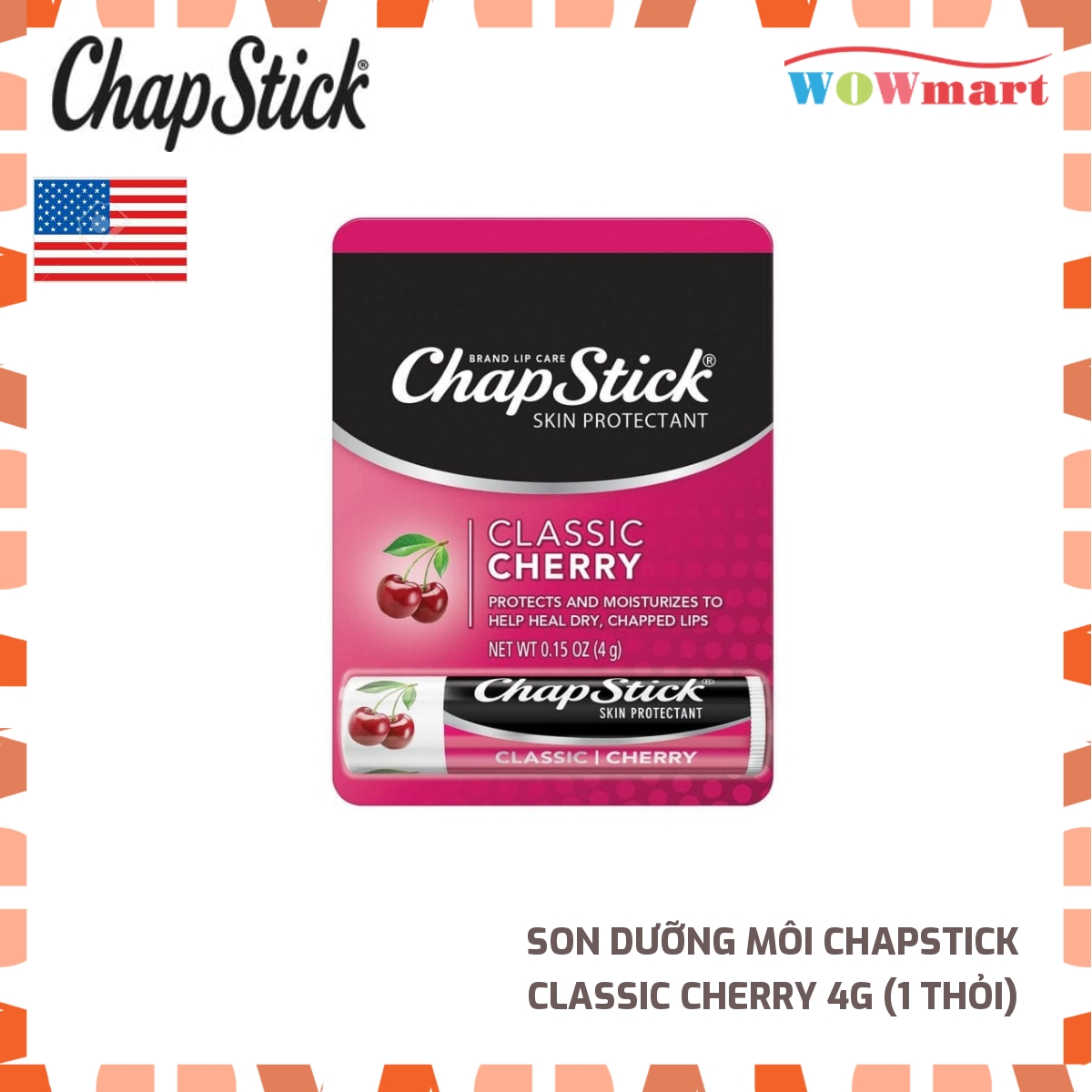 Son dưỡng môi Chapstick Classic Cherry 4g -