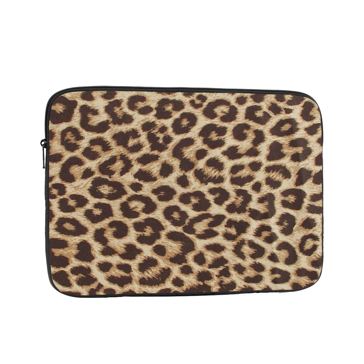 Zíper portátil notebook capa de manga saco leopardo impressão pele olhar