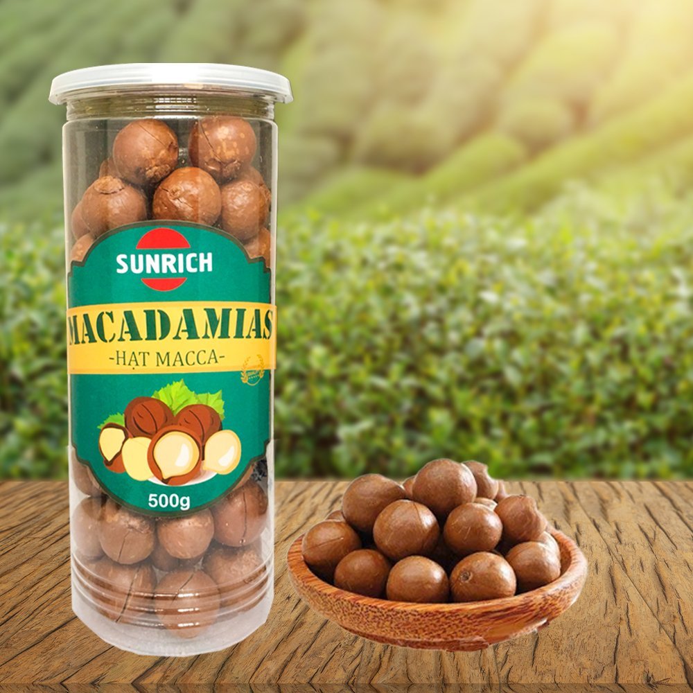 [HÀNG CAO CẤP] HẠT MACCA NỨT VỎ THƯƠNG HIỆU SUNRICH, THƠM - NGON - BÙI - NGỌT, TỐT CHO SỨC KHỎE