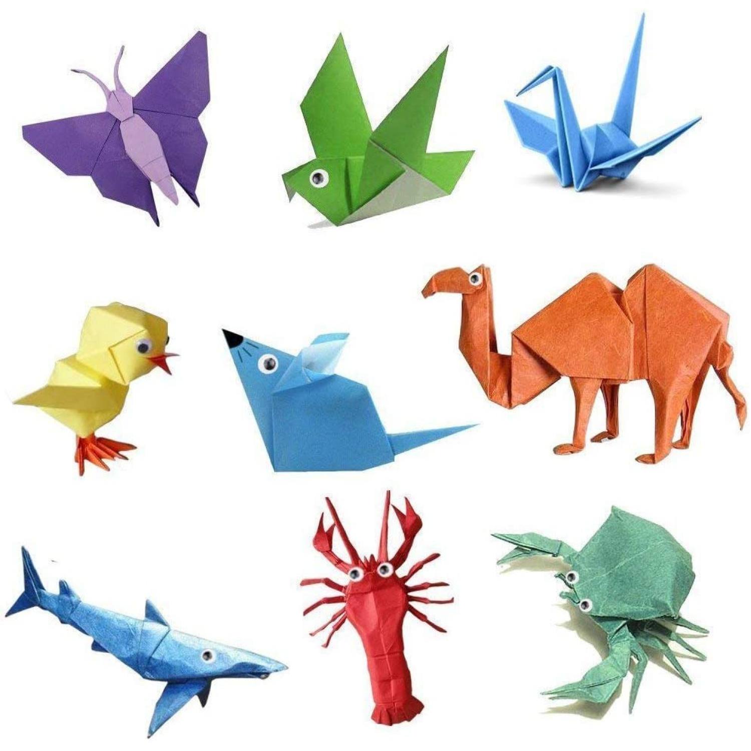 Giấy Thủ Công Origami, 100 Tờ 7 Màu Size Lớn 12x12cm, Giấy Xếp Cò Siêu Tiết Kiệm Vừa Học Vừa Chơi