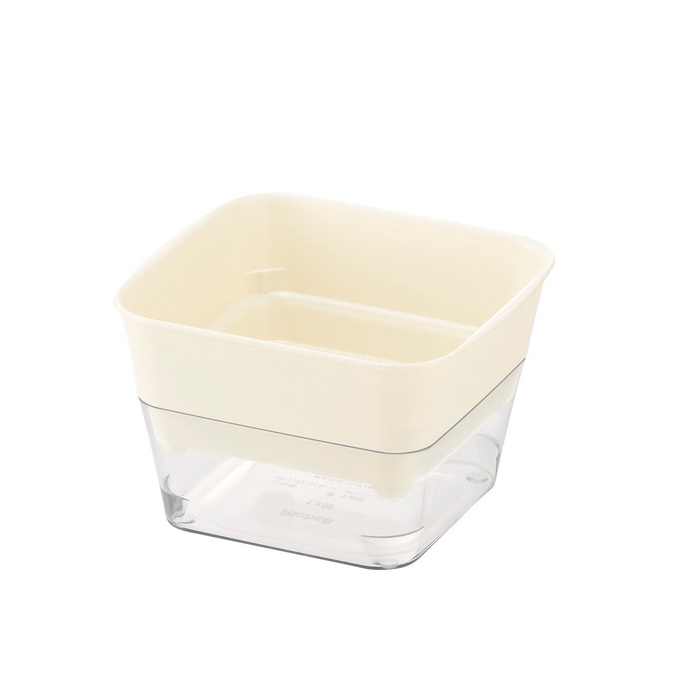 Chậu trồng rau mầm richell màu trắng/ đen 2 khay riêng biệt trong suốt phù hợp trồng cây thủy canh - hàng chính hãng