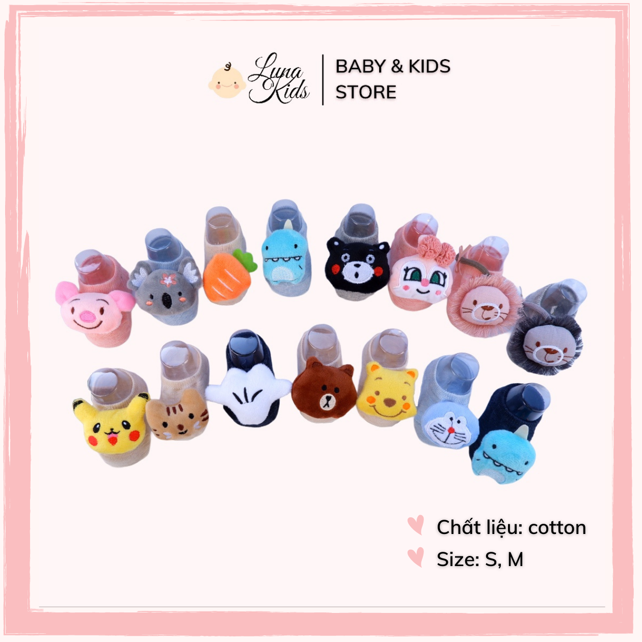 Tất vớ hình thú cho bé, bé trai, bé gái, trẻ sơ sinh (Ảnh thật) ( Socks for babies, girls, boys)