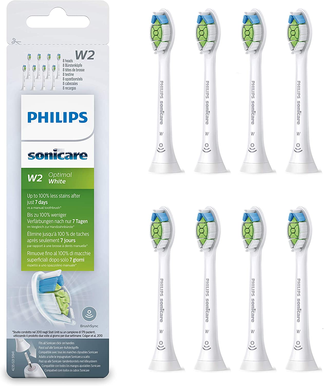 (Hàng Đức) Set 8 đầu bàn chải điện Philips HX6068/12