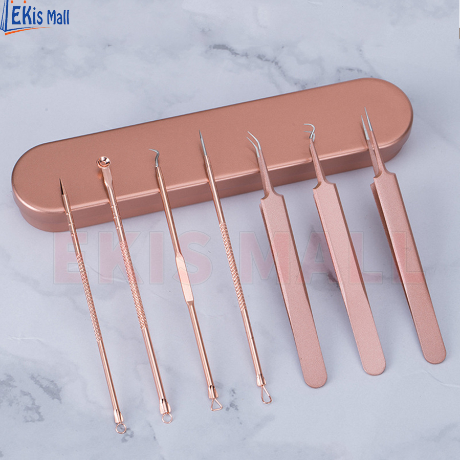 Que nặn mụn đầu đen kim nặn mụn tẩy mụn tại nhà dụng cụ lấy mụn Cây nặn mụn đầu đen vệ sinh da spa chuyên nghiệp cao cấp EkisMall