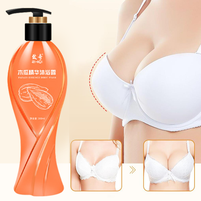 Sữa tắm nâng ngực đu đủ 300ml Tăng size vòng 1 cấp Săn chắc và nâng ngực sau Sinh không có tác dụng phụ tốc chính hãn Tinh dầu đu đủ tự nhiên nguyên chất để nâng ngực
