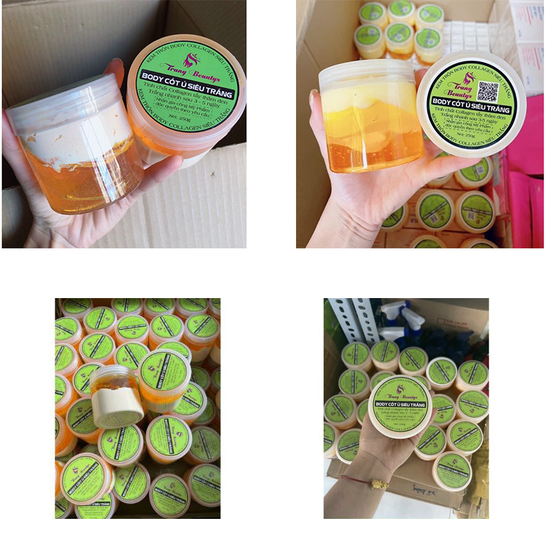 Kem dưỡng trắng cốt siêu ủ trắng - whitening body cream thái lan