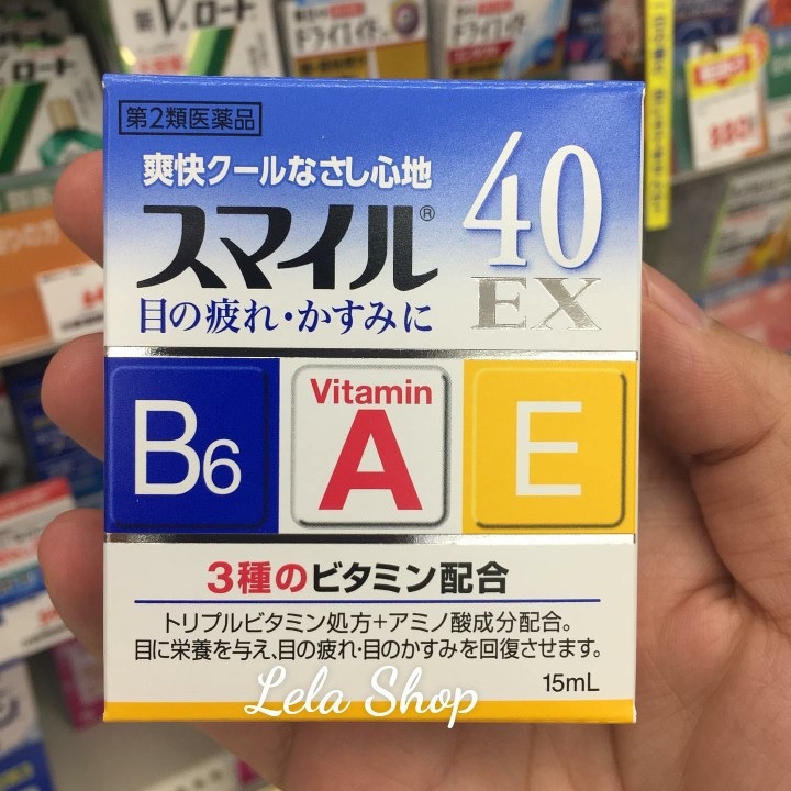 Nước nhỏ mắt 40 ex xanh dương the mát của hãng lion nội địa nhật
