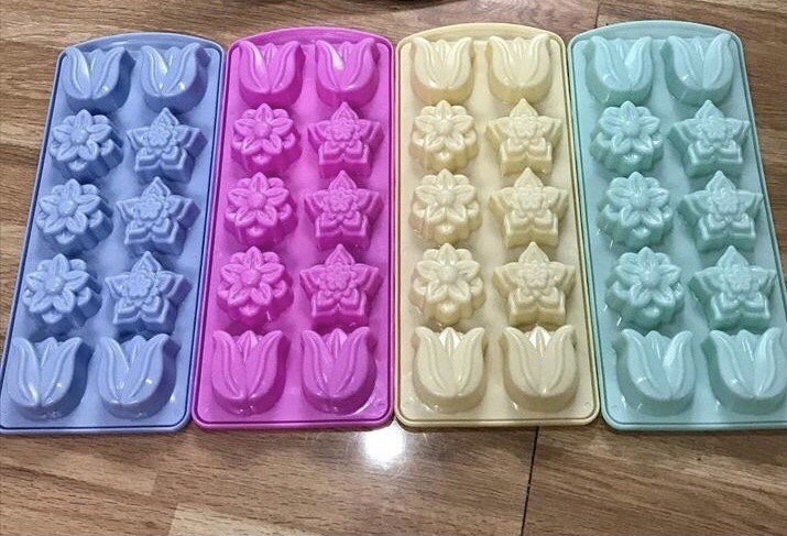 Combo 5 Khuôn thạch rau câu/ Khay đá hoa Tulip